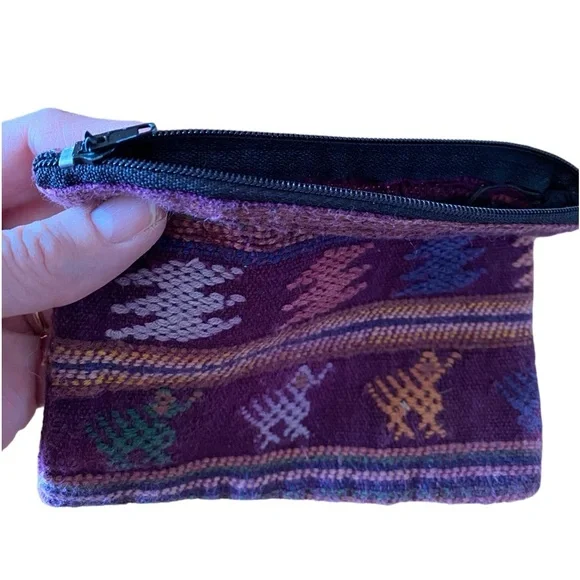 Stitch zip top coin purse - Picture 2 of 3